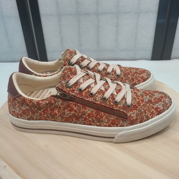 Taos Z Soul Premium Cushioning Fall Floral Multicolor Sneakers Women US 11 - Picture 2 of 13
